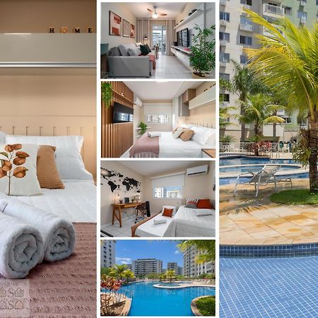 ריו דה ז'ניירו 2 Quartos Com Varanda A 300M Riocentro Wi-Fi 120Mbps E Cozinha Completa - Condominio Com Piscina, Estacionamento, Portaria 24H E Parquinho Infantil - Apartamento Indicado Para Grupos, Hospedes A Trabalho E Criancas מראה חיצוני תמונה